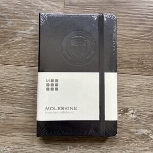 Moleskine Custom University of Chicago Notebook 5 3/8" x 3 1/2" Black Hard Cover